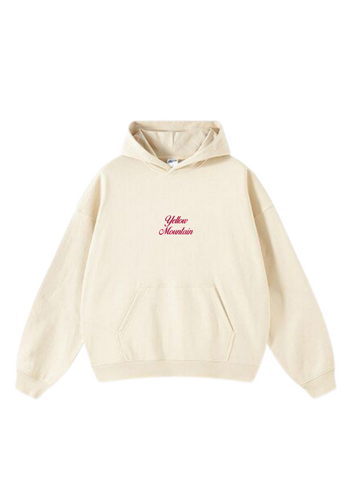 "PRETTY GIRLS LIKE SKIING” COCONUT MILK BOXY HOODIE UNISEX