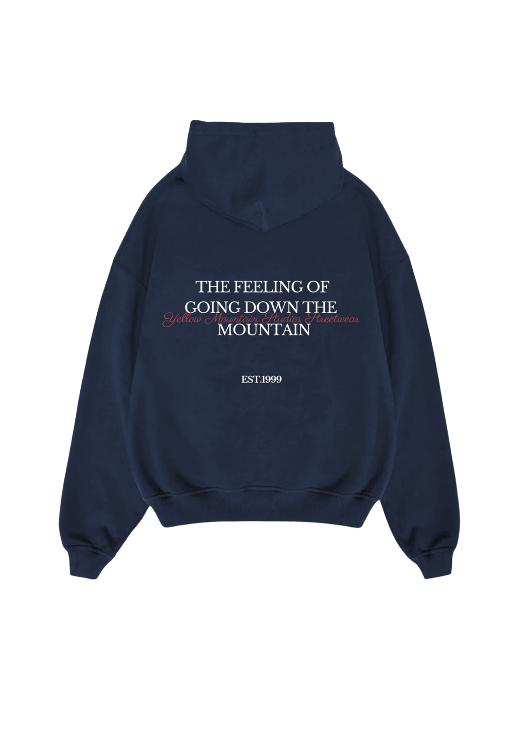 "APRÉS SKI CLUB” NAVY BLUE BOXY HOODIE UNISEX