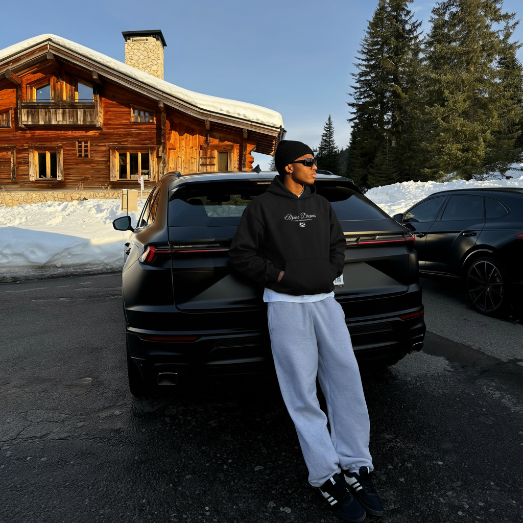 ALPINE DREAMS BOXY HOODIE UNISEX