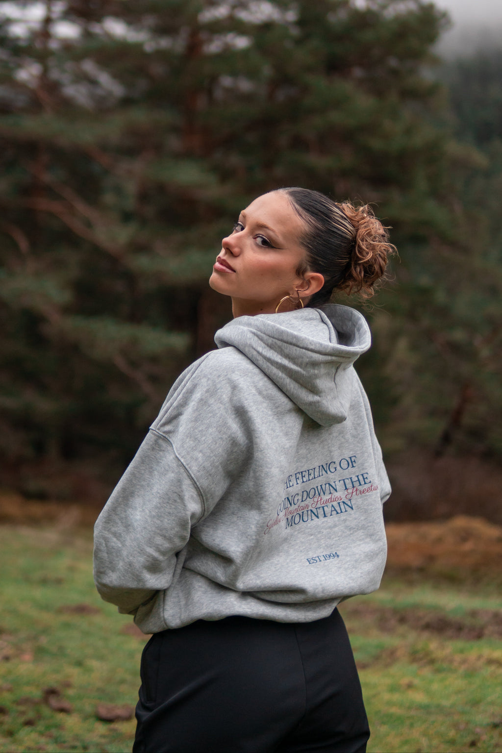 "APRÉS SKI CLUB” GRAY BOXY HOODIE UNISEX