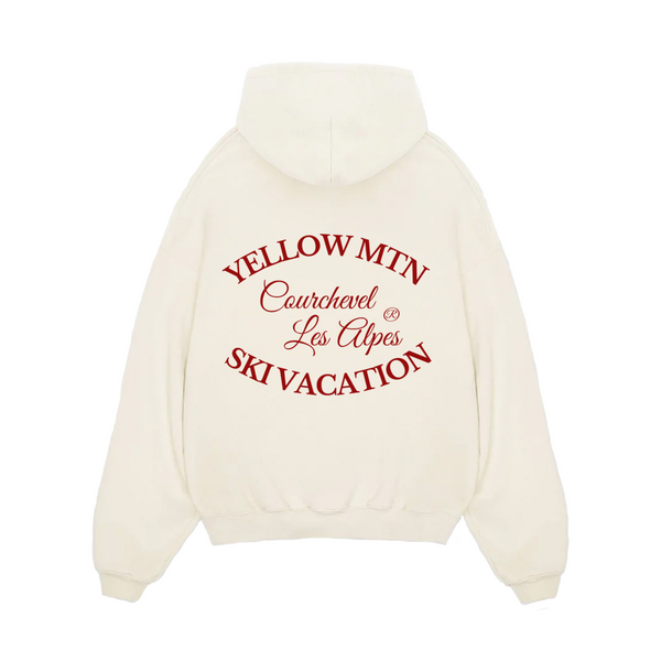 SKI VACATION HOODIE COCONUT MILK UNISEX